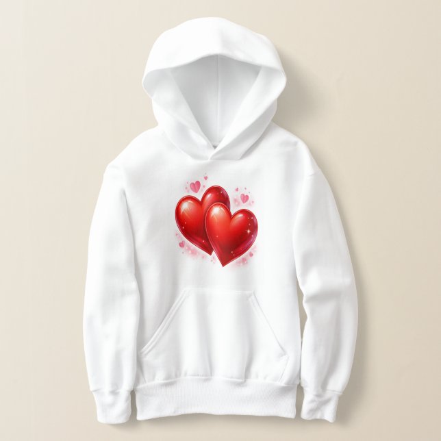 Heart T-Shirt for Kids, Girls` Fashion  (Laydown)