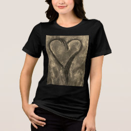 Heart t-shirt Tri-Blend shirt