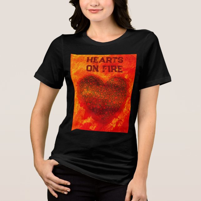 Heart T-shirt Tri-Blend Shirt (Front)