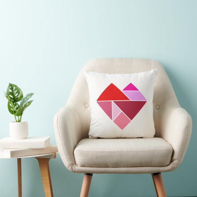 Heart Tangram Cushion (Chair)