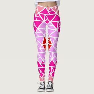 Heart Tangram Pattern  Leggings