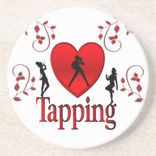 Heart Tapping Dance Design Coaster