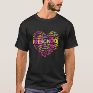 Heart Tee Preschool Team Tie Dye Back To School