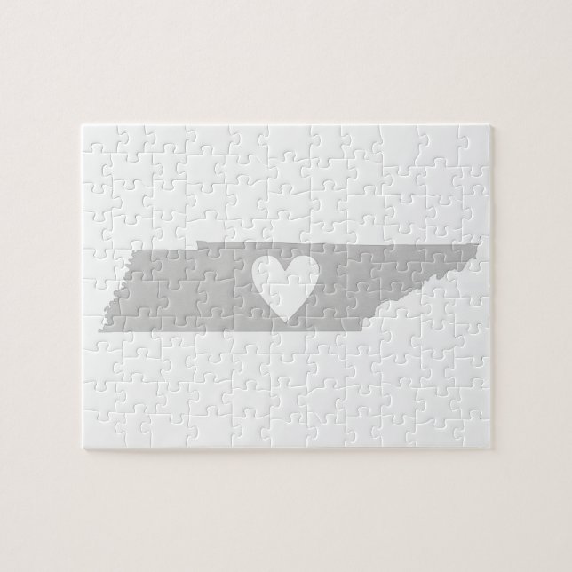 Heart Tennessee state silhouette Jigsaw Puzzle (Horizontal)
