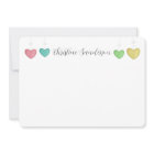 Heart Thank You Note Card Personalized Stationery
