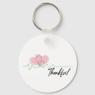 Heart Thankful Key Ring