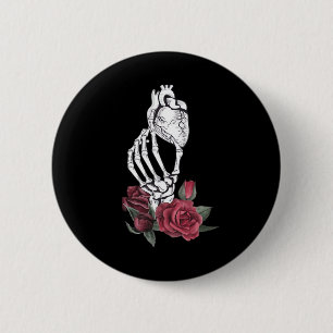Heart The Skeleton's Hand Classic 6 Cm Round Badge