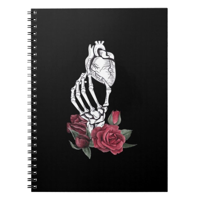 Heart The Skeleton's Hand Classic Notebook (Front)