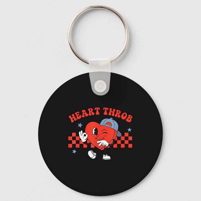 Heart Throb 67 Valentines Day Six Seven Meme Boys  Key Ring (Front)