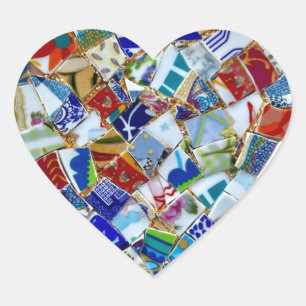 Heart Tile Art Stickers