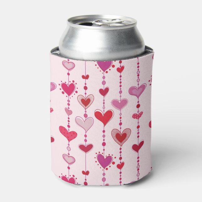 Heart Tiles Can Cooler (Can Front)