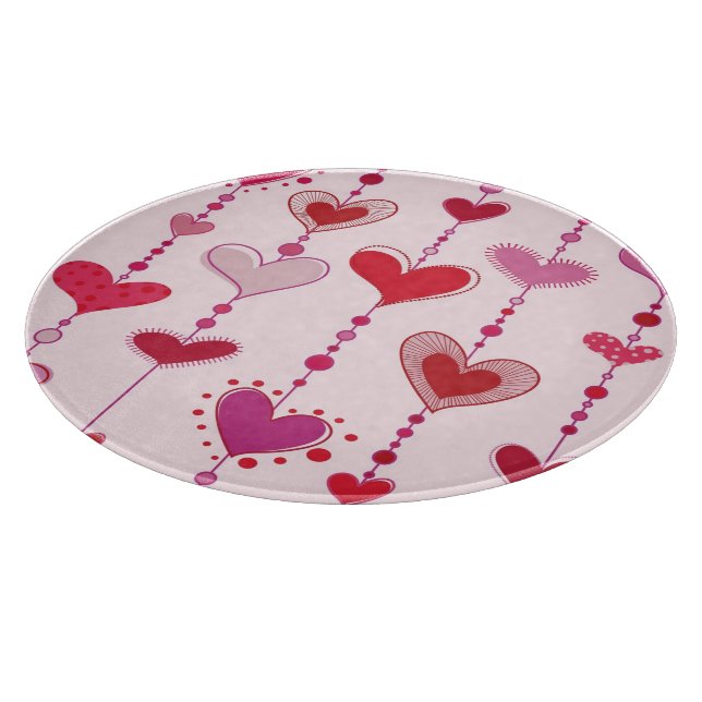 Heart Tiles Cutting Board (Corner)