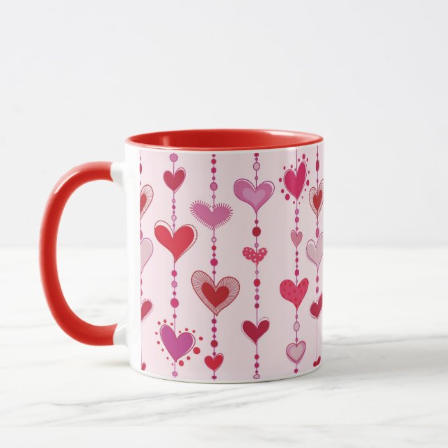Heart Tiles Mug (Left)