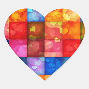 Heart Tiles Sticker