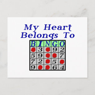 Heart To Bingo Postcard
