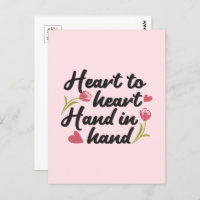 Heart to Heart, Hand to Hand - Romantic Quote