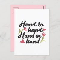 Heart to Heart, Hand to Hand - Romantic Quote