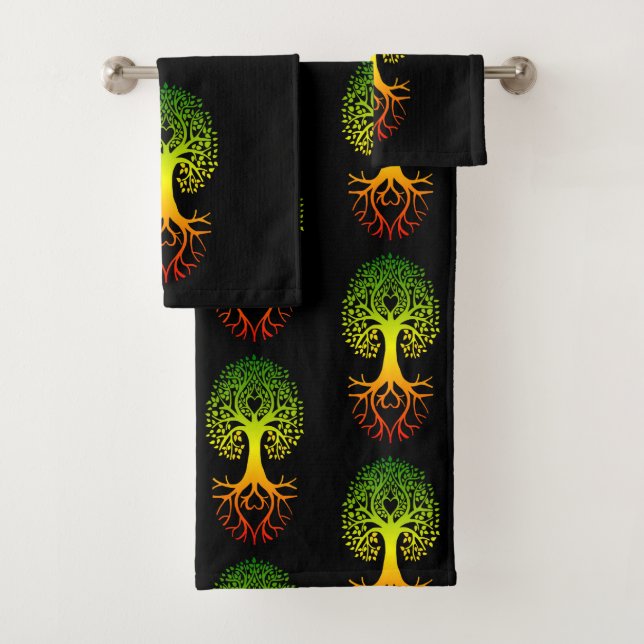 Heart Tree Bath Towel Set (Insitu)