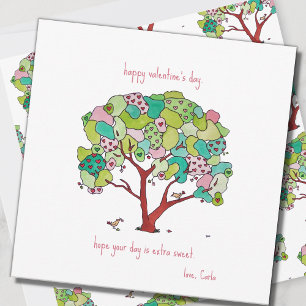 Heart Tree Happy Valentine's Day Holiday Card