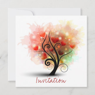 Heart Tree Invitation