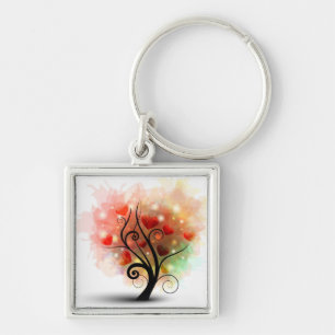 Heart Tree Keychain