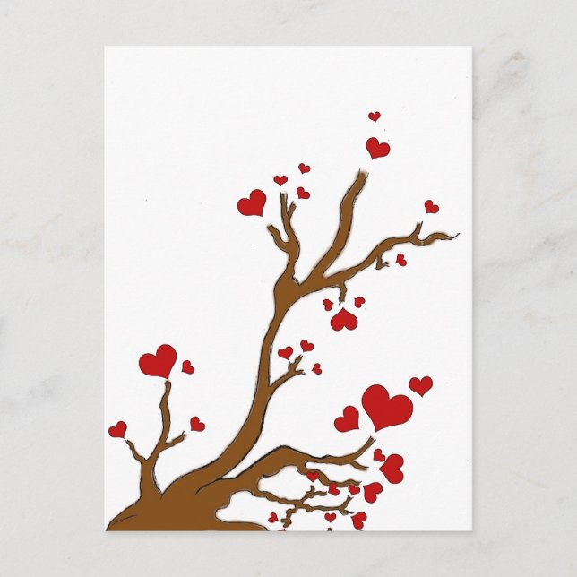 heart tree postcard (Front)