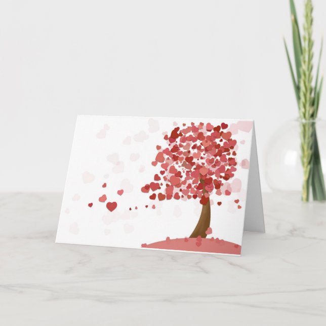 Heart Tree Valentine's Day Card (Front)