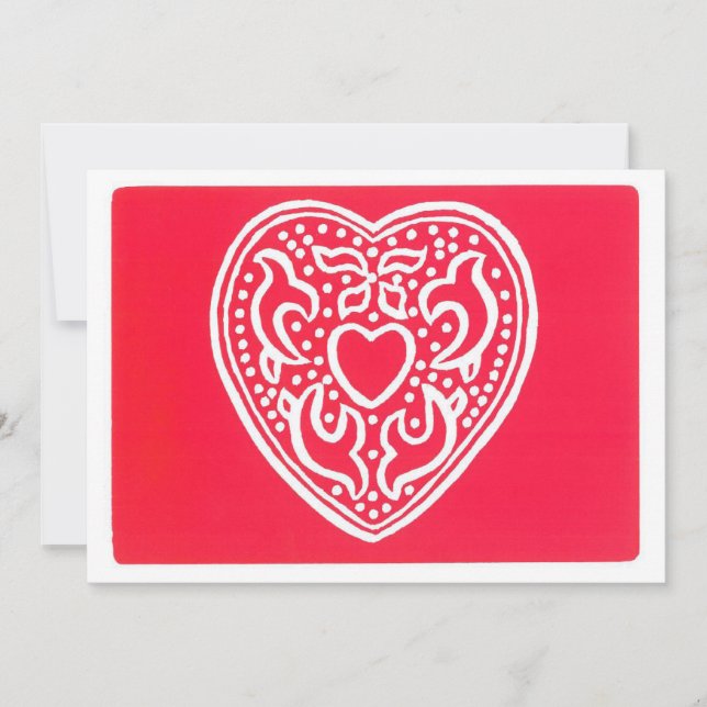 Heart Valentine Holiday Card (Front)
