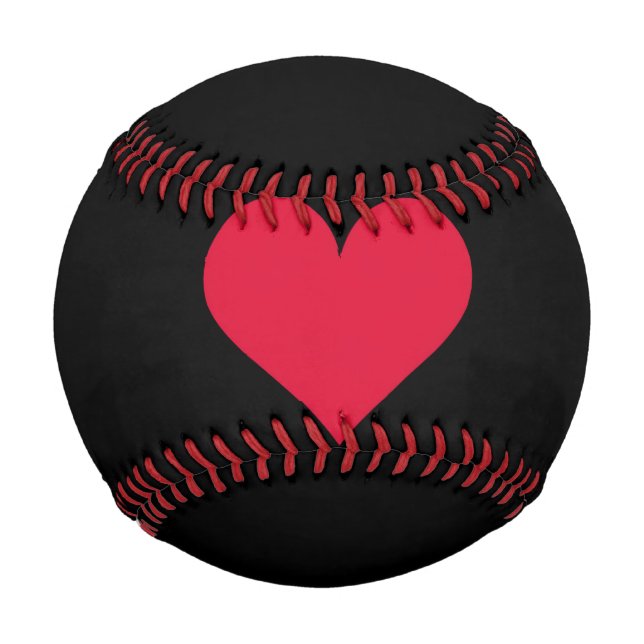 Heart Valentines Day Love Heart  Baseball (Front)