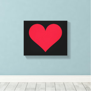 Heart Valentines Day Love Heart Canvas Print