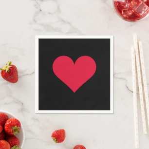 Heart Valentines Day Love Heart Napkin
