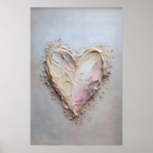 Heart Valentine's Day print, Valentines Day spring Poster