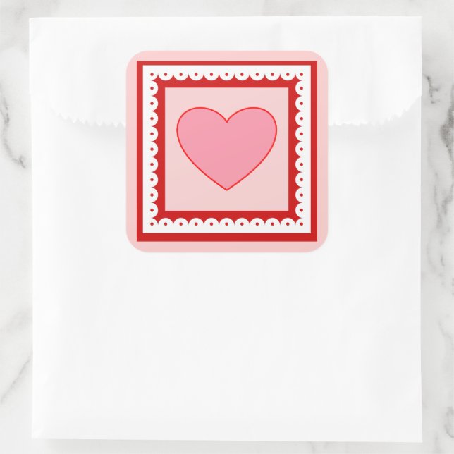 Heart Valentine's Day Stickers  (Bag)