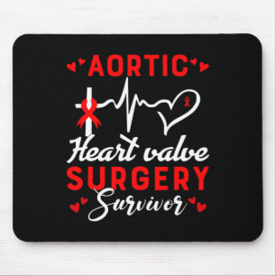 Heart Valve Surgery Survivor Heart Disease Awarene Mouse Pad