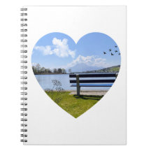 heart view - note pad with natural motif