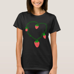 Heart Vine Strawberry – Cute Romantic Fruit Botani T-Shirt