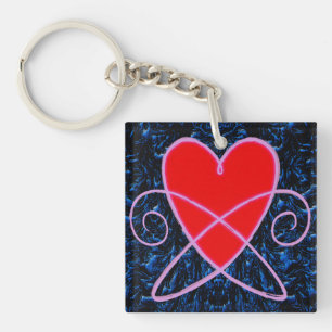 Heart Vortex Key Ring