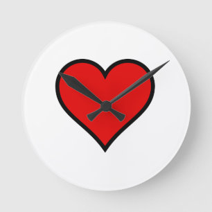 ~Heart~ WALLCLOCK, CUSTOMIZE IT! Round Clock