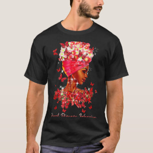 Heart Warrior Butterflies Women Red Heart Disease T-Shirt