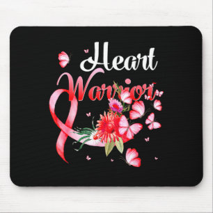 Heart Warrior Butterfly Heart Disease Awareness _1 Mouse Pad