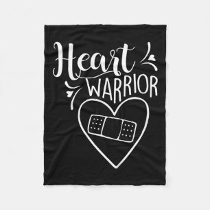 Heart Warrior Chd Awareness Present Congenital Hea Fleece Blanket