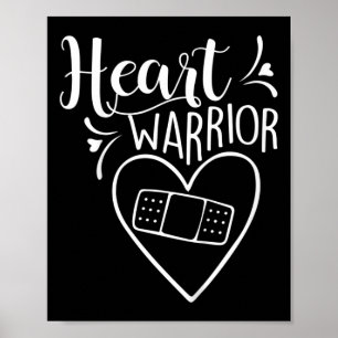 Heart Warrior Chd Awareness Present Congenital Hea Poster