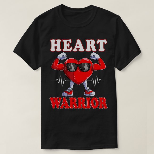 Heart Warrior CHD Awareness  T-Shirt (Design Front)