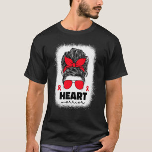 Heart Warrior For Women Mom Heart Disease Awarenes T-Shirt