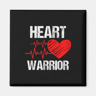 Heart Warrior Heart Disease Awareness Month Red He Magnet