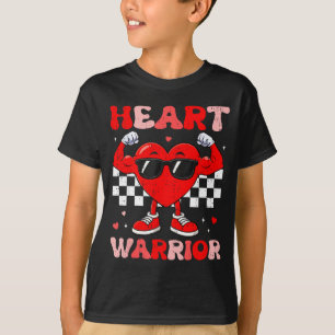 Heart warrior heart disease awareness month red T-Shirt