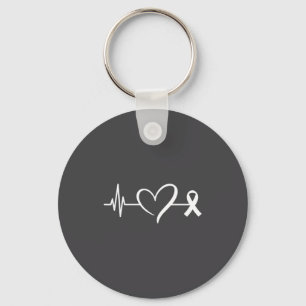 Heart Warrior Heartbeat American Heart Disease Awa Key Ring
