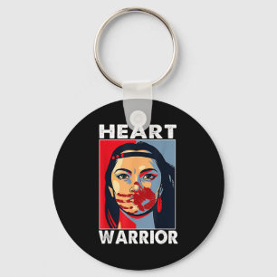 Heart Warrior Womens I Wear Red Native Disease Awa Key Ring