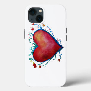 Heart Watercolor Art Apple iPhone 7, Tough Xtreme 13 Case