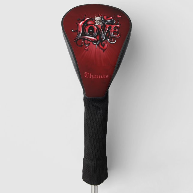 Heart Whispers: The Magic of Love  Golf Head Cover (Front)